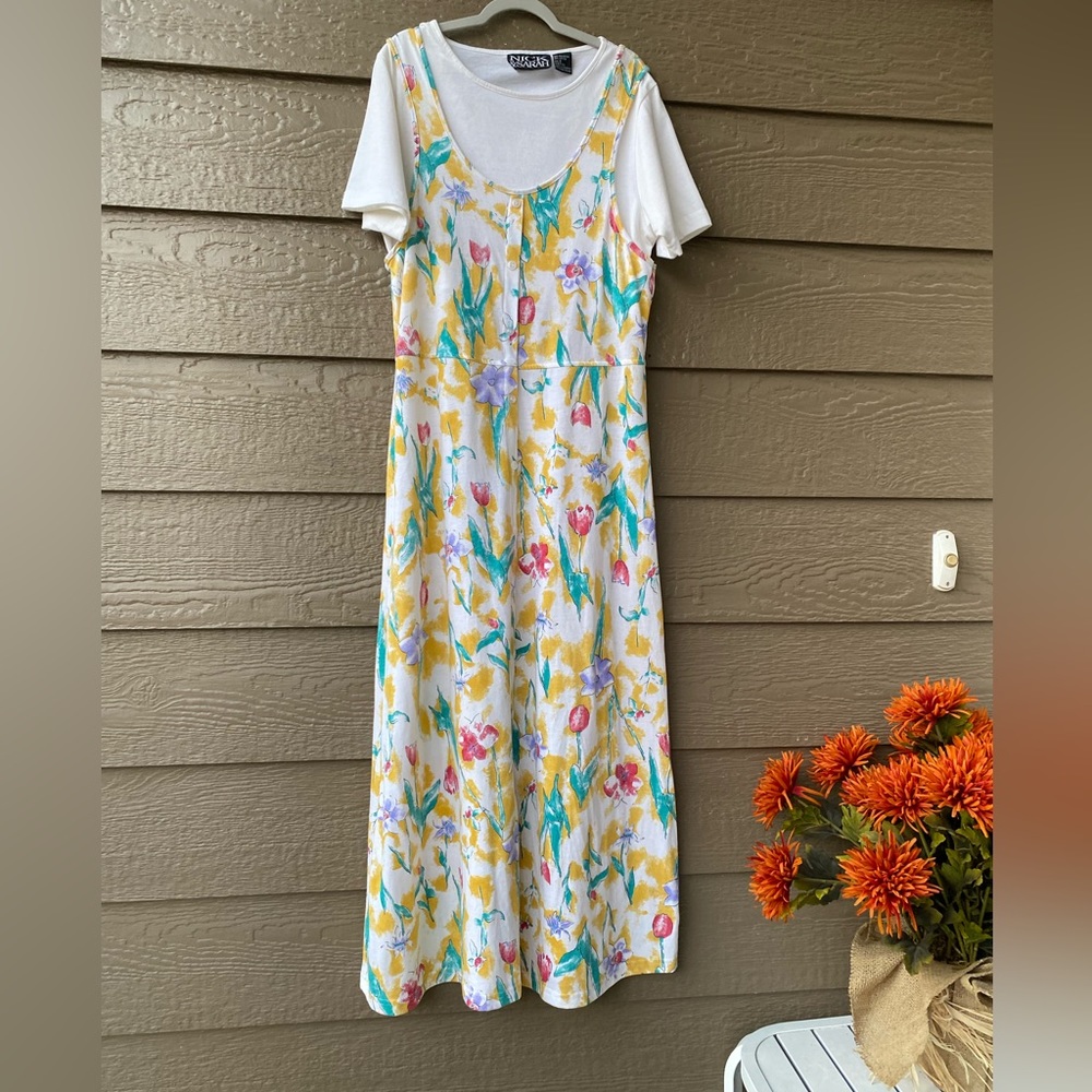 Nick & Sarah vintage womens spring floral print, S